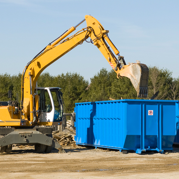 are there any restrictions on where a residential dumpster can be placed in Libertyville Iowa